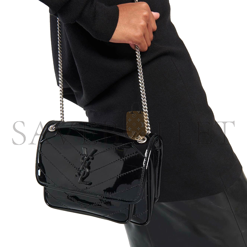 YSL NIKI BABY IN PATENT LEATHER 633151688954 (22*16.5*12cm)